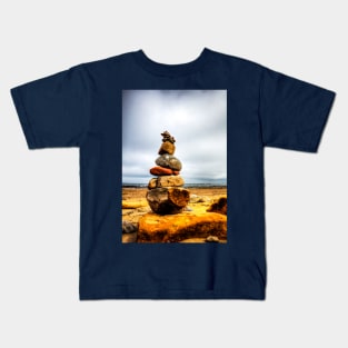 Balancing Act Rock Cairn Kids T-Shirt